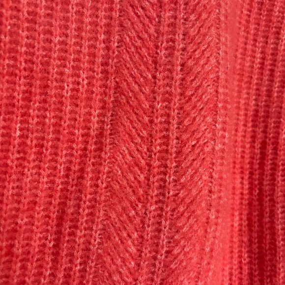 REISS Emma Waffle Knit Coral Jumper Sweater (Medium) - Picture 9 of 10